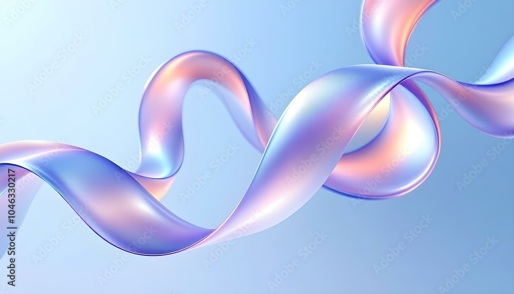Poster vibrant pink and blue swirling neon liquid waves dynamic 3d abstract background. abstract swirling h