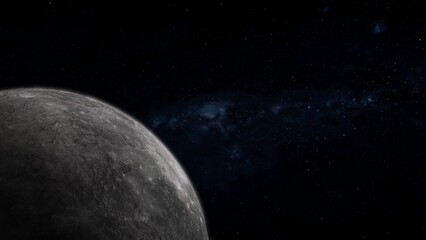 3d Mercury planet original view star space