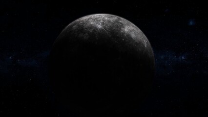 3d Mercury planet space star