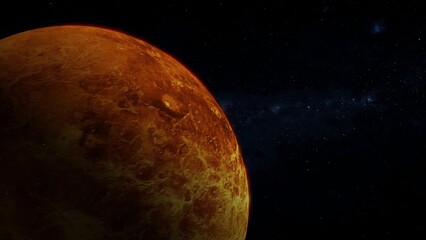 3d original Venus surface planet view star space