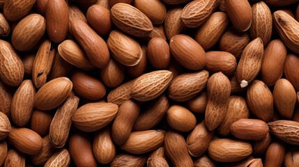 Obraz premium High-resolution photo of a pile of shelled peanut seeds