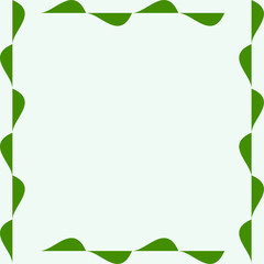Abstract green Wave background. Dynamic shapes composition suitable for nature event.