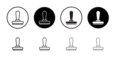 Stamp icon Simple thin outline