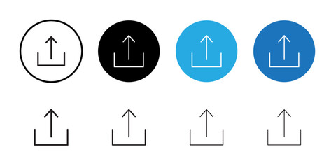 Upload icon Simple thin outline