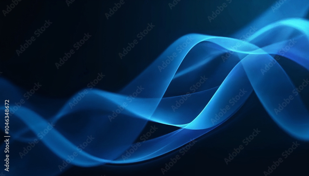Poster 3d holographic ribbon glass morphism wave line isolated on abstract background render. Iridescent curve liquid shape with blue green hologram gradient, water liquid flow in motion. color flow liquid 