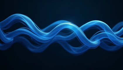 3d holographic ribbon glass morphism wave line isolated on abstract background render. Iridescent curve liquid shape with blue green hologram gradient, water liquid flow in motion. color flow liquid 