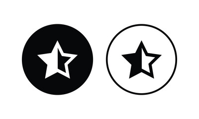 Half rating star icon