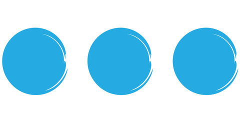 Super set of circle lines hand drawn on a white background. Doodle circles for design elements