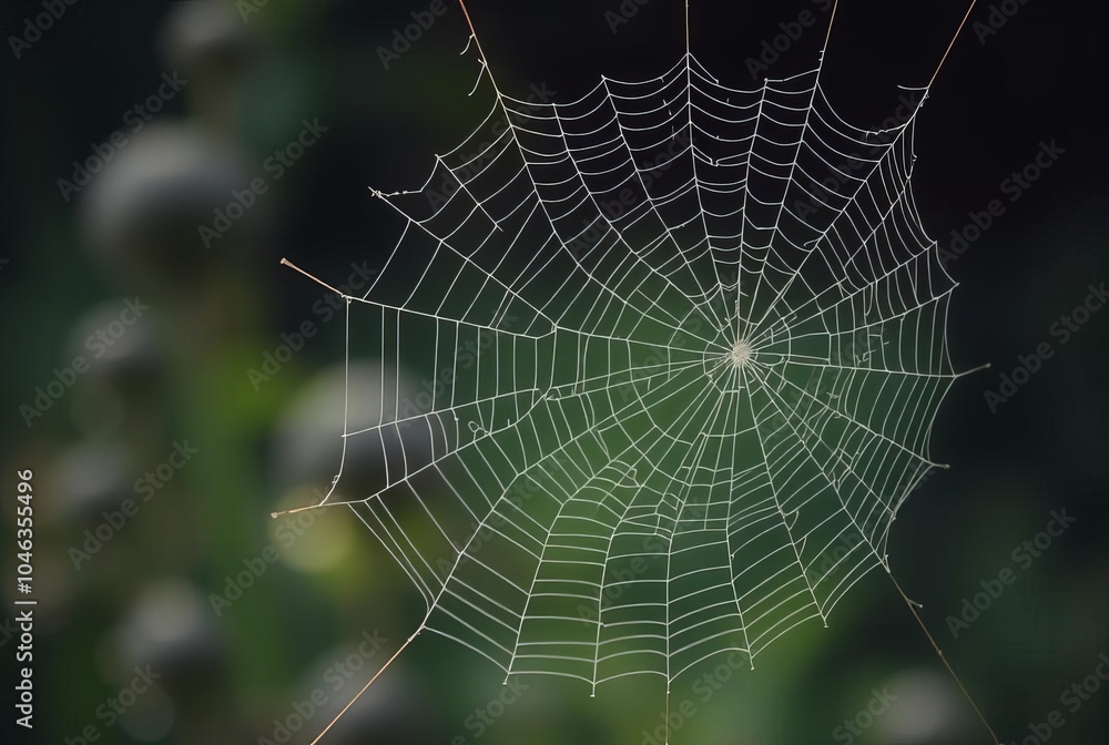 Wall mural _ . cobweb and the power of connection use a cobweb to symbolize