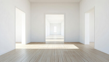 Fototapeta premium Minimalist and unique interior design in the house