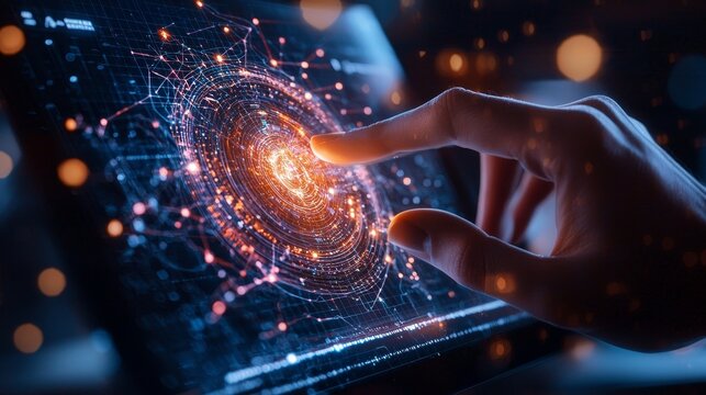 Dynamic ad campaign on an OTT platform, showcasing programmatic ad buying techniques with real-time analytics and audience targeting insights, digital futuristic aesthetic