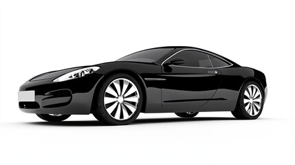 Naklejka premium Sleek Black Sports Car