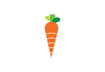 Orange Carrot logo design, Vector design template