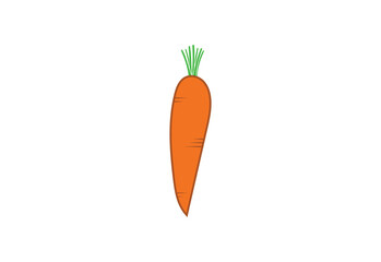 Orange Carrot logo design, Vector design template