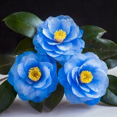 blue hydrangea flower with beautiful views
