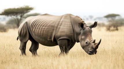 Obraz premium Black Rhinoceros in the Savanna