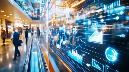 Fototapeta premium Business Analytics Dashboard Display.