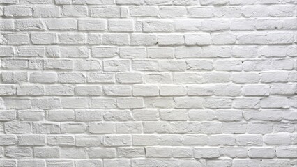 Obraz premium White plastered brick wall texture with whitewash surface, abstract background