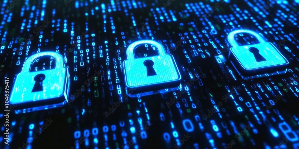 Aufkleber protecting your information online: this image shows how important it is to keep your personal data 