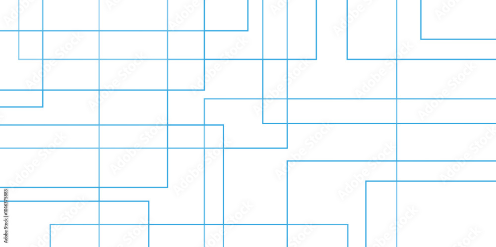 Aufkleber Abstract white blue and green vector blueprint background with modern design. Vector futuristic architecture concept with digital geometric connection lines	