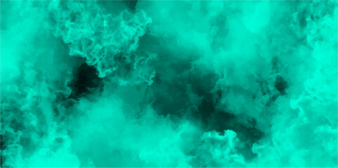 Green textured malachite background backdrop. Background of turquoise cloudscape on blue sky. Vibrant green and blue painted background