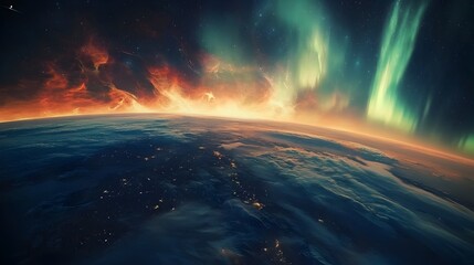 Immersive Cosmic Wonder and Joy A Transcendent Futuristic Sci Fi Panorama of Ethereal Celestial Landscapes