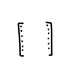 doodle scribble bracket
