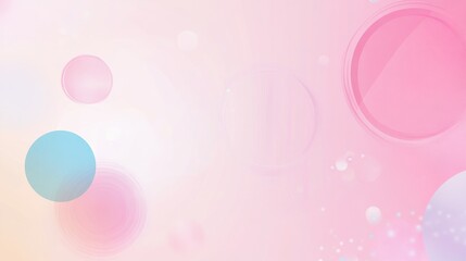 Photo of, Pink background with abstract geometric shapes and vibrant gradients for design, banner template