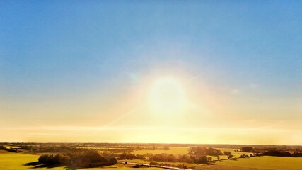 Obraz premium Sunrise Over Countryside