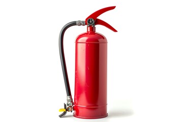 Fototapeta premium Red fire extinguisher isolated on white background