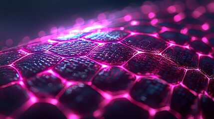 Abstract pink leopard skin, cyberpunk glow, futuristic background, glossy textures