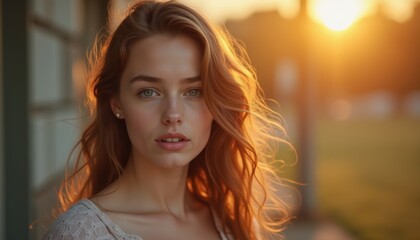 Pretty woman's expression on a color background. A spectacularly lifestyle wallpaper.