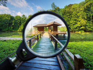 magnifying glass concept