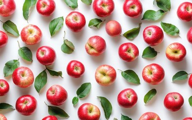 A vibrant collection of fresh red apples, showcasing their organic quality and rich vitamin C content