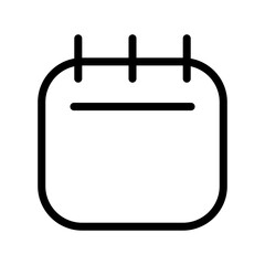 Calendar Icon Vector Symbol Design Illustration