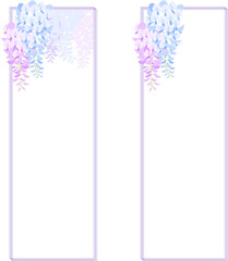 藤の花のベクター素材イラスト