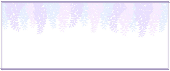 藤の花のベクター素材イラスト