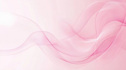 Photo of, Pink background with abstract swirls and curls in pastel hues for design, banner template