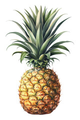 Fototapeta premium Vibrant Pineapple: A Tropical Treasure of Flavor and Beauty