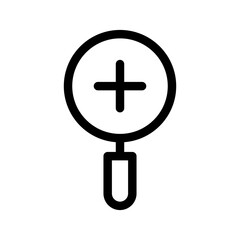 Fototapeta premium Zoom In Icon Vector Symbol Design Illustration