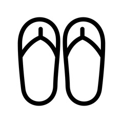 Flip Flop Icon Vector Symbol Design Illustration