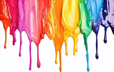 Paint Texture: Thick, layered paint with textured brushstrokes, creating a multidimensional and vibrant abstract pattern. 