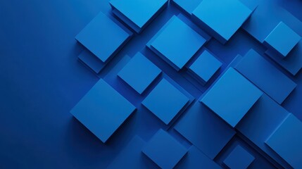 Obraz premium Abstract Blue Geometric Shapes