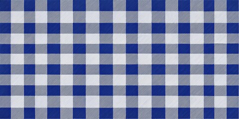 Classic Navy Blue and White Gingham Pattern - Seamless Textile Design for Backgrounds, Fabrics, and Home Decor - Timeless Checkered Texture for Fashion and Crafts