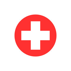 Obraz premium Plus icon or first aid icon