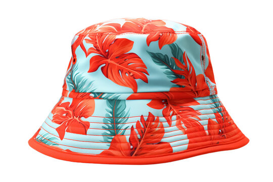 Vibrant Tropical Bucket Hat with Floral Pattern