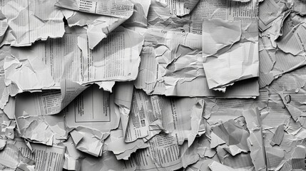 High-Resolution Newspaper Texture Background with Vintage Newsprint Effect, Perfect for Retro Design, Typography, and Distressed Print Projects