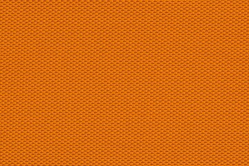 Orange color swatch woven fabric upholstery polyester rayon nylon material.