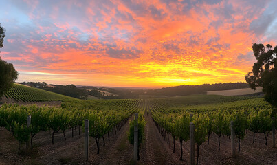 Fototapeta premium Spectacular Nature and Scenic Wonders: Golden Hour Sunsets, Lush Forests, Tranquil Beaches, and Vibrant Fields of Flowers in Stunning Views