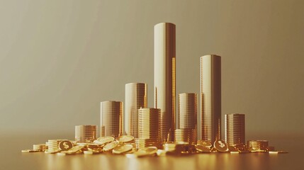 Three Overlapping Financial Graphs Illustrating Growth Trends in Business Analytics